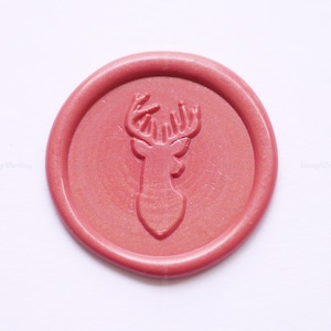 Carimbo de cera de cabeça de veado - Carimbo de cera de vedação Buck - Selos de cera de chifre - Carimbo de cera de vedação personalizado - Kit de carimbo de cera de caça florestal