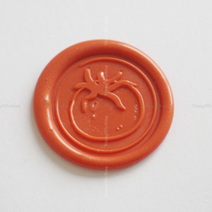 Tomaat Wax Seal Stamp - Plantaardige Sealing Wax Stamp - Holiday Wax Sealing Stamp - Voedselpakket Wax Stamp - Vegetarisme, Feestdecoratie