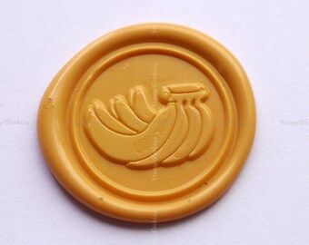 Banana Wax Seal Stamp - Tropical Fruit Sealing Wax Stamp Kit - Wax Sealing Stamp Set - Food Sealing Stamp - Food Package Wax Stamp