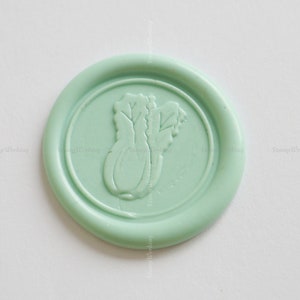 Cabbage Wax Seal Stamp - Chinese Cabbage Sealing Wax Stamp - Vegetable Wax Sealing Stamp - Food Package Wax Stamp - Vegetarianism, Party