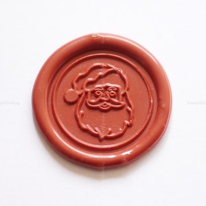 Timbre de cire de scellement du Père Noël - Timbre de sceau de cire de Noël - Emballage cadeau Sceau de cire - Kit de sceau de cire cadeau de Noël - Timbre de scellement de cire