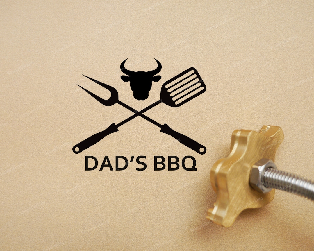 Grill Branding Iron Stamp Personalized Dad's BBQ Etsy
