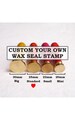 Custom Wax Seal Stamp - Personalized Sealing Wax Stamp - Wedding Invitation Wax Stamp Kit - Round Wax Seals Stamp 20, 22, 25, 30mm 