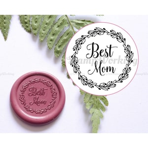 Best Mom Wax Seal Stempel - Muttertag Wachs Siegel stempel - Geschenkpaket für Mama - Geburtstagskuchen Schokoladenform - Paket Wachsstempel