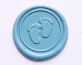 Baby Foot Wax Seal Stamp - Baby Shower Invitation Sealing Wax Stamp - Package Wax Seal - Decoration Wax Sealing Stamp - Gift Package Stamp