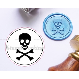 Sello de cera de sellado de signos tóxicos - Sello de cera de advertencia de peligro - Regalo de estudiante de medicina - Cobertura de pastel divertido - Sello de sello de paquete de regalo