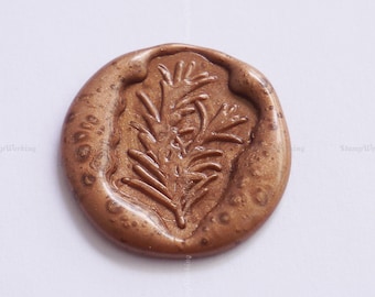 Rosemary Wax Seal Stamp - Special Shape Wax Stamp - Custom Wax Seal Stamp - Wedding Sealing Wax Stamp - Package Seal Stamp