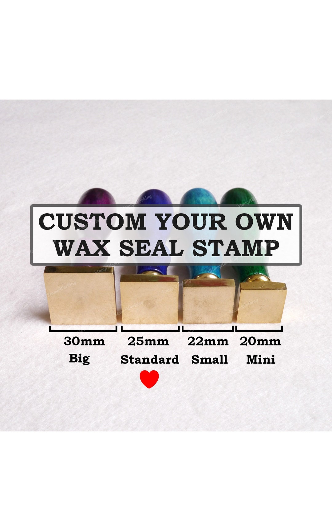 Custom Square Wax Seal