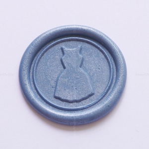 Timbre de sceau de cire de petite robe noire - Timbre de cire de mode - Timbre de sceau de cire girly - Tampon de scellement de cire de décoration d’emballage - Moule à chocolat