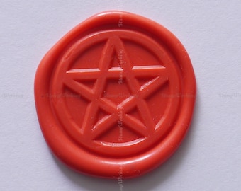 Pentacle Wax Seal Stamp - Pentagram Seal Stamp - Personal Wax Seal Stamp - Gift Package Wax Seal Stamp - Décoration Wax Stamp