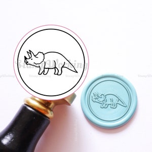 Rhino Wax Seals Stamp - Animal Sealing Wax Stamp - Rhino Dragon Wax Seals - Gift Package Sealing Wax Stamp - Personal Wax Seal Stamp