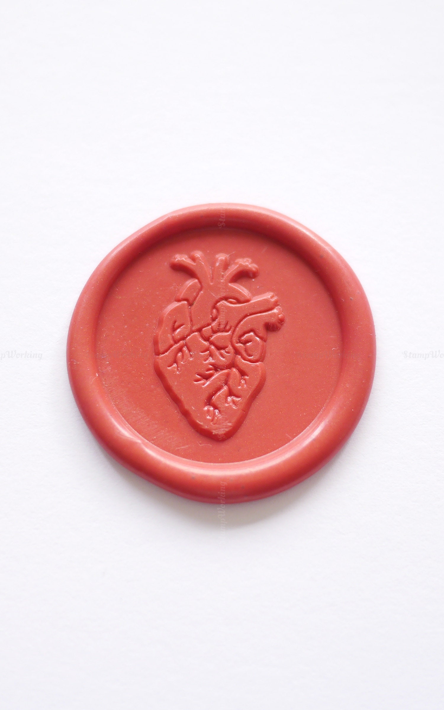 Anatomical Heart Sealing Wax Stamp Heart Wax Seal Stamp Medical Student  Gift Health Care Sealing Stamp Cardiac Wax Seals Stamp 