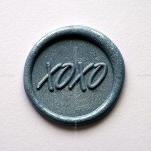 XOXO Hugs and Kisses Wax Seal Stamp - Timbre de cire de câlage de la Saint-Valentin - Timbre de sceau de cire cadeau - Timbre de cire d’emballage