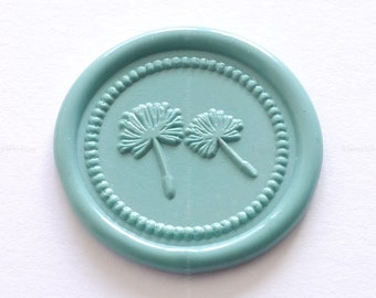 Double Dandelions Wax Seal Stamp - Giftbox Decoration Wax Sealing Stamp - Dandelion Wax Stamp - Personal Wax Seal - Gift Pack Wax Seal Stamp