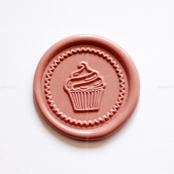 Cupcake Wax Seal Stamp - Dessert Sealing Wax Stamp - Wax Sealing Stamp - Food Pack Decoration Sealing Stamp - Gift Box Package Wax Stamp