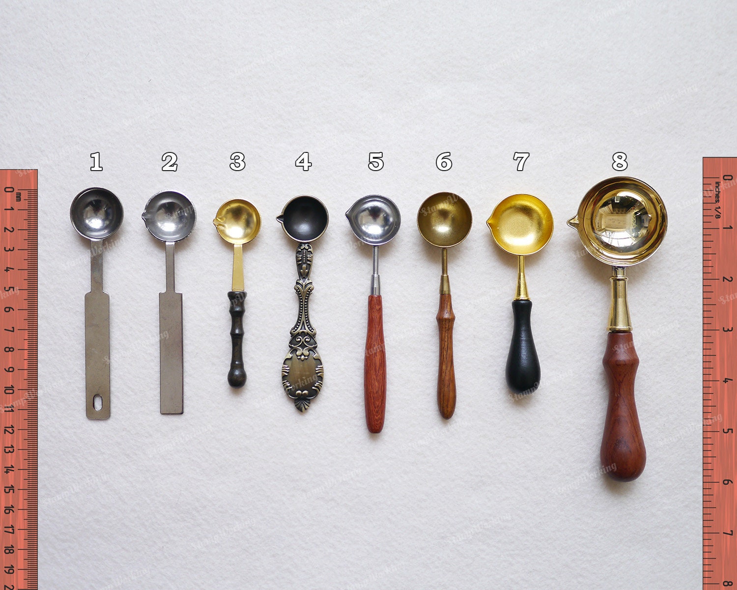 5 Styles Spoons for Sealing Wax,vintage Wax Seal Spoon,wax Melter 