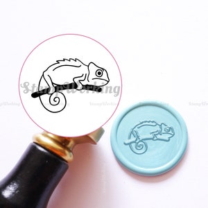 Sello de cera de camaleón - Sello de cera de sellado de Chamelia - Sello de cera de sellado de lagarto - Kit de sello de cera - Sello de cera - Sello de cera de decoración de paquetes