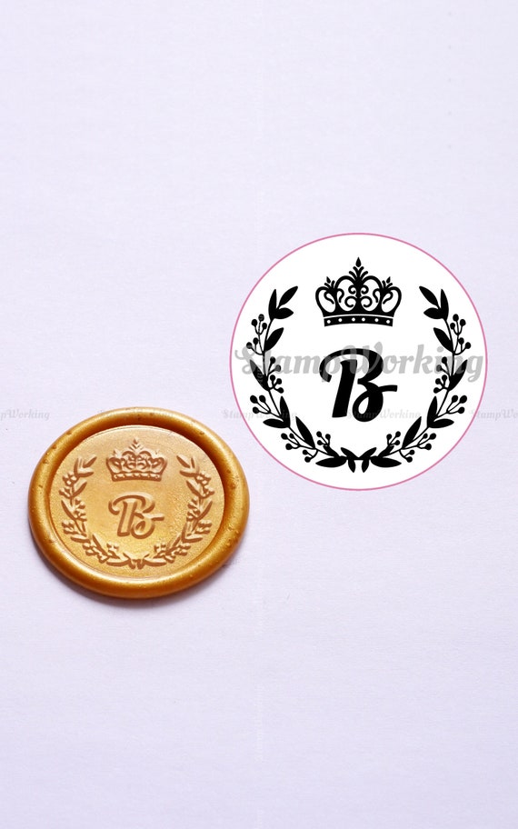 Custom Wax Seal Stamp - Personalized Sealing Wax Stamp - Wedding Invitation  Wax Stamp Kit - Round Wax Seals Stamp 20, 22, 25, 30mm