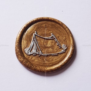 Tent Wax Seal Stamp - Personalized Wax Seal Stamp - Camping Sealing Wax Stamp - Wax Seal Stamp for Envelopes