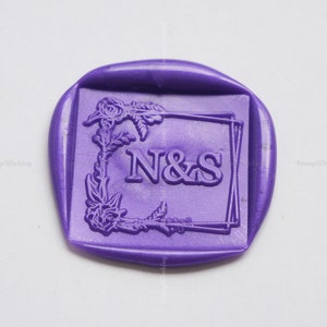 Wedding Invitation Wax Seal Stamp - Personalized Initials Wax Seal Stamp - Square Wedding Wax Sealing Stamp - Custom Wedding Seal Stamp