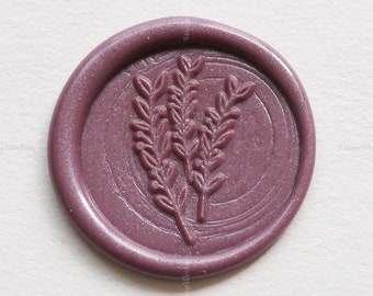 Leaf Sealing Wax Stamp - FLoral Wax Seal Stamp - Gift Package Wax Sealing Stamp - Personal Wax Seal Stamp  - Gift Package Wax Seals Stamp