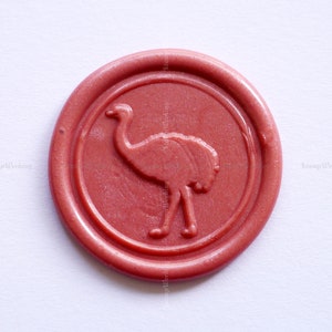 Strauß Siegel stempel - Strauß Siegel stempel - Tierwachsstempel - Tierwachsstempel - Hochzeitsgeschenk