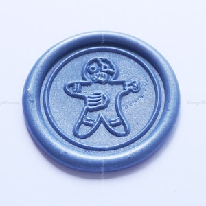 Zombie Ginger Bread Man Wax Seal Stamp - Christmas Wax Sealing Stamp - Winter Gift Package Wax Seal - Cadeau pour enfants - Chocolate Stamp