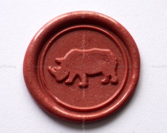 Rhino Wax Seals Stamp - Rhinoceros Wax Stamp - Gift Package Wax Seals - Sealing Wax Stamp - Package Decoration Wax Seal Stamp