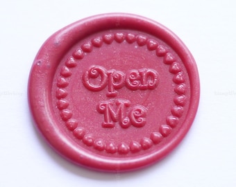 Open Me Wax Seal Stamp - Food Package Sealing Wax Stamp - Wax Sealing Stamp Kit - Food Sealing Stamp - Gift Box Package Wax Seal Stamp