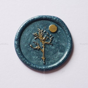 Bird on Tree Wax Seal Stamp - Personalized Wax Seal Stamp - Custom Sealing Wax Stamp - Wax Seal Stamp for Envelopes