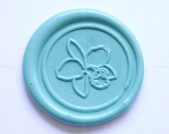 Orchid Sealing Wax Stamp - Orchid Wax Seal Stamp - Flower Wax Seal - Package Decoration Wax Sealing Stamp - Flower Wax Seals Stamp
