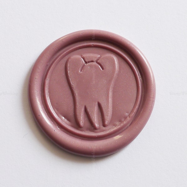 Tooth Sealing Wax Stamp - Teeth Wax Seal Stamp - Dental Student Gift - Dentist Tooth Sealing Stamp - Dental Wax Seals Stamp
