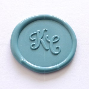 Personalized Script Initials Wax Seal Stamp - Double Letter Sealing Wax Stamp - Wedding Wax Seal - Invitation Wax Stamp - Custom Seal Stamp
