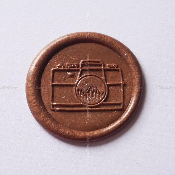 Camera Wax Seal Stamp - Photography Sealing Wax Stamp - Custom Wax Seal Stamp - Gift Package Wax Seal Stamp kit