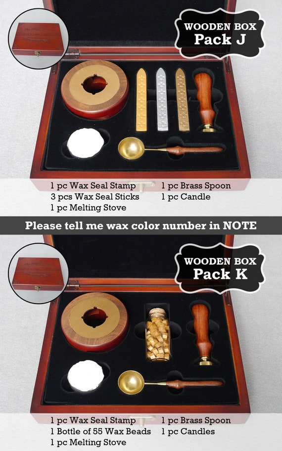 LITTLE STAMPS AND SEALS on Instagram: The cutest order! 💌 Our Wax Seal  Stamp Gift Box - can be personalized to your liking. Choose the wax beads  colour and the wax seal