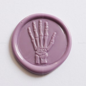Squelette Timbre de Cire à Sceller à la Main - Podiatrie Timbre de Sceau de Cire Médicale - Cadeau d’étudiant en médecine - Timbre de Scellement de Cire - Emballage cadeau Timbre de décoration