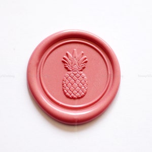 Pineapple Wax Seal Stamp - Tropical Fruit Sealing Wax Stamp Kit - Wax Sealing Stamp Set - Food Sealing Stamp - Food Package Wax Stamp