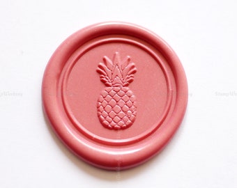 Pineapple Wax Seal Stamp - Tropical Fruit Sealing Wax Stamp Kit - Wax Sealing Stamp Set - Food Sealing Stamp - Food Package Wax Stamp