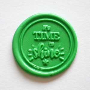 Time to Shine Birthday Wax Seals Stamp - Happy Birthday Sealing Wax Stamp - Paquete de regalo Wax Seal - Wax Sealing Stamp - Birthday Party Stamp