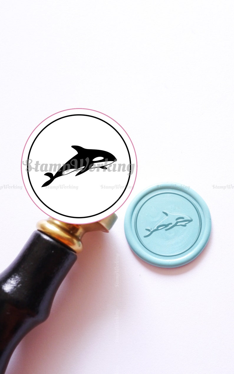 MAYJOYDIY Anchor Waves Sunset Wax Seal Stamp - 25mm Brass Head With