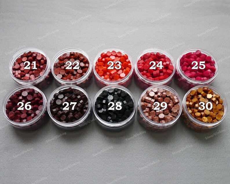 Sealing Wax Beads 40 Colors Available Wax Seal Beads 185 pcs Etsy