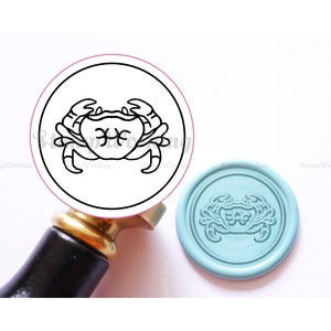 Crab Wax Seal Stamp - Nautical Sealing Wax Stamp - Seafood Wax Seal Stamp - Gift Package Wax Stamp - Letter Seal Wax Sealing Stamp