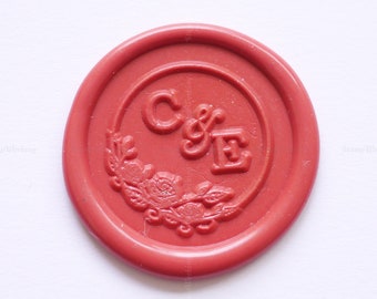 Aangepaste brief zegellak stempel Kit - initialen lakzegel stempel - lakzegel stempel Kit - bruiloft lakzegel stempel - dubbele initialen lakzegel
