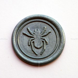 Carimbo de cera de aranha - Carimbo de cera de aranha - Selos de cera de envelope - Carimbo de cera de vedação de pacote de presente - Carimbo de cera de decoração