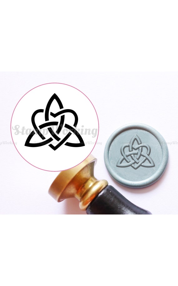 Love Heart Wedding The Knot Wax Seal Stamp