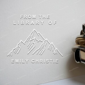 Custom Book Embosser, Personalized Library Stamp/book Lover Gift