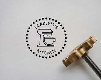 Personalized Branding Iron Stamp - Mixer for Bakery Branding Iron Stamp - Custom Branding Iron Stamp - Custom Branding Iron for Bakery Cake