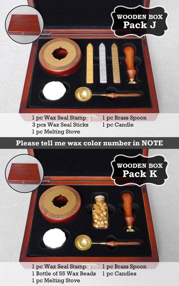  Custom Wax Seal Stamp - Embossing Stamp Wax Seal Kit, Custom  Stamps for Business Logo, Wedding Stamps, & Personalized Stamp Envelope  Sealer