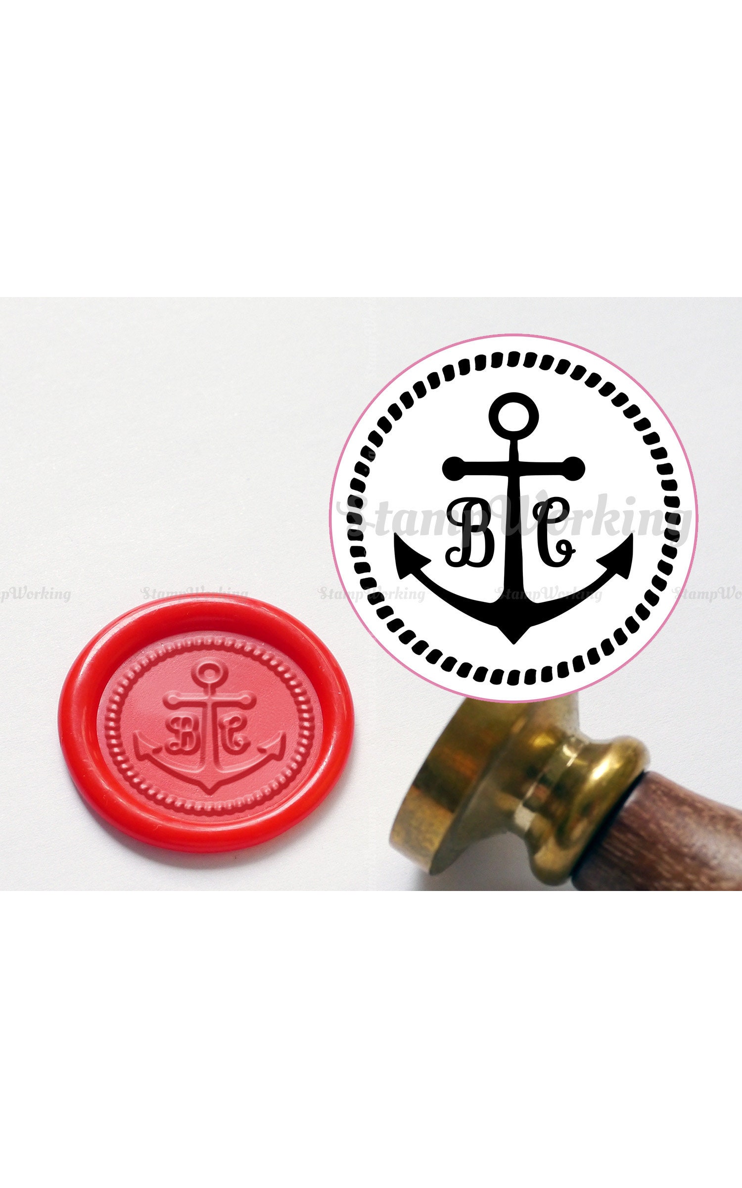26 English Letter Wax Seal Stamp Brass Head Invitation Letter Sealing  Stamper AU