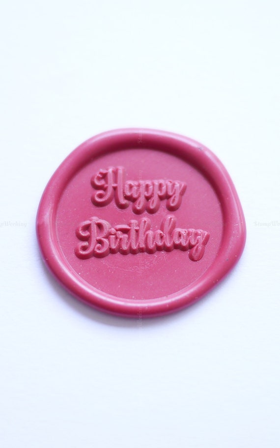 happy birthday wax seal stamp/birthday cake for boy girl wax